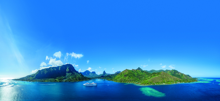 The m/s Paul Gauguin overnight's in Moorea on most itineraries.